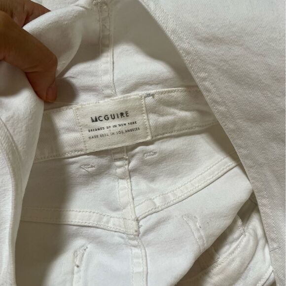 McGuire Uma Denim Skirtall in Optic White XS - Picture 8 of 13